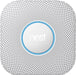 Google - Nest Protect 2nd Generation (Battery) Smart Smoke/Carbon Monoxide Alarm - White