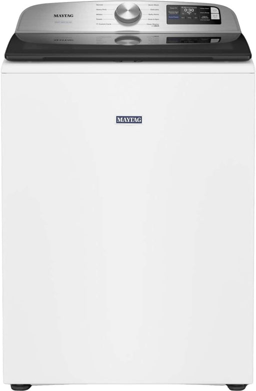 Maytag - 5.3 Cu. Ft. High-Efficiency Smart Top Load Impeller Washer with Extra Power - White