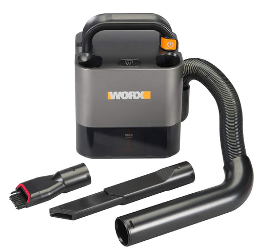 WORX - 20V Power Share Cordless Cube Vac Compact Vacuum w/ Battery  Charger HEPA Filtering System High  Low Speed 4ft Hose - Black