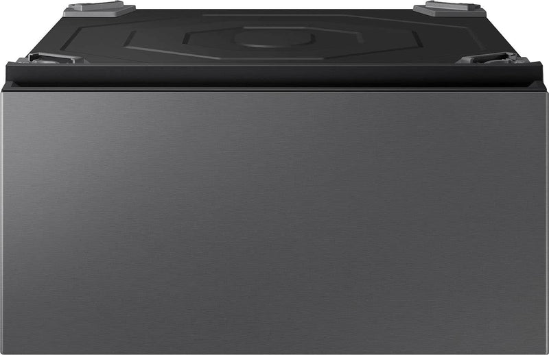 Samsung - Bespoke AI All-in-One Washer/Dryer Laundry Pedestal with Storage Drawer - Dark Steel