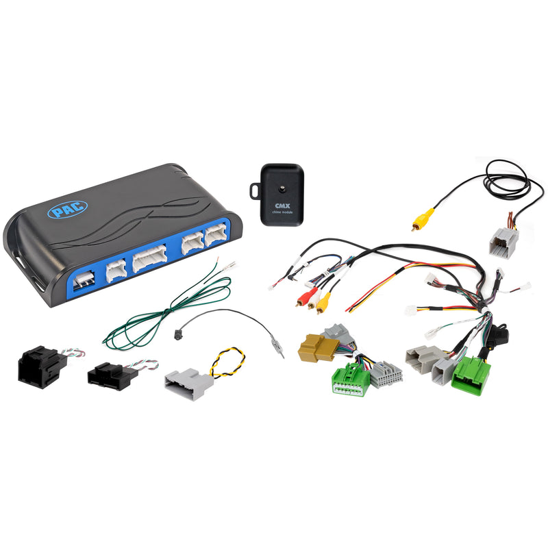 PAC - Radio Replacement and Steering Wheel Control Interface with BOSE and OnStar Retention for Select GM Vehicles - Blue/Black