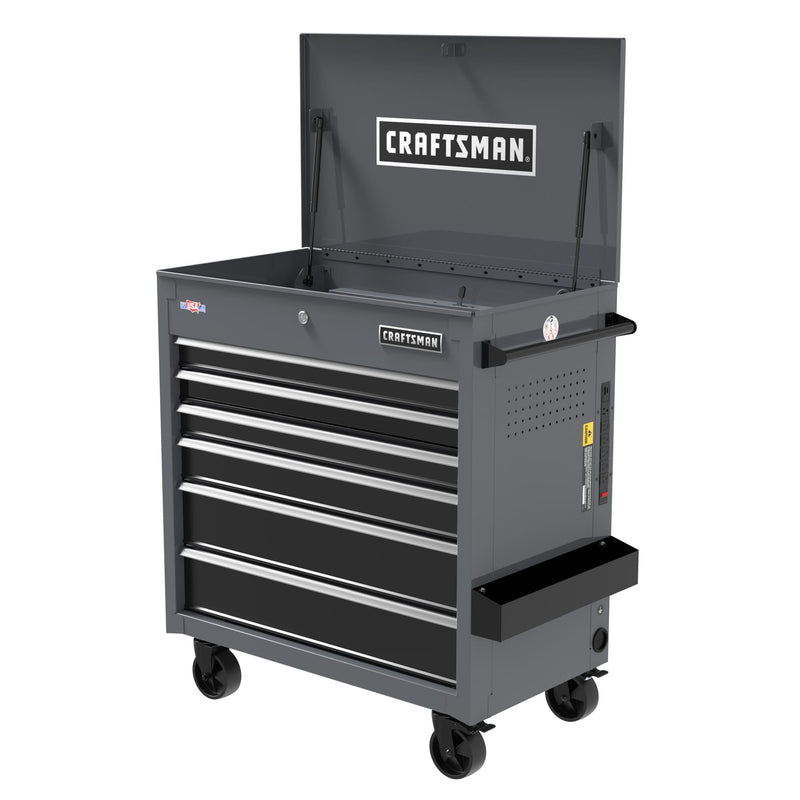 CRAFTSMAN 37.25-in L x 21-in D 6 -Drawers Rolling Gray Work Bench