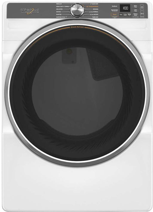 Whirlpool - 7.4 Cu. Ft. Stack Smart Electric Dryer - Steam Wrinkle Shield Option - White