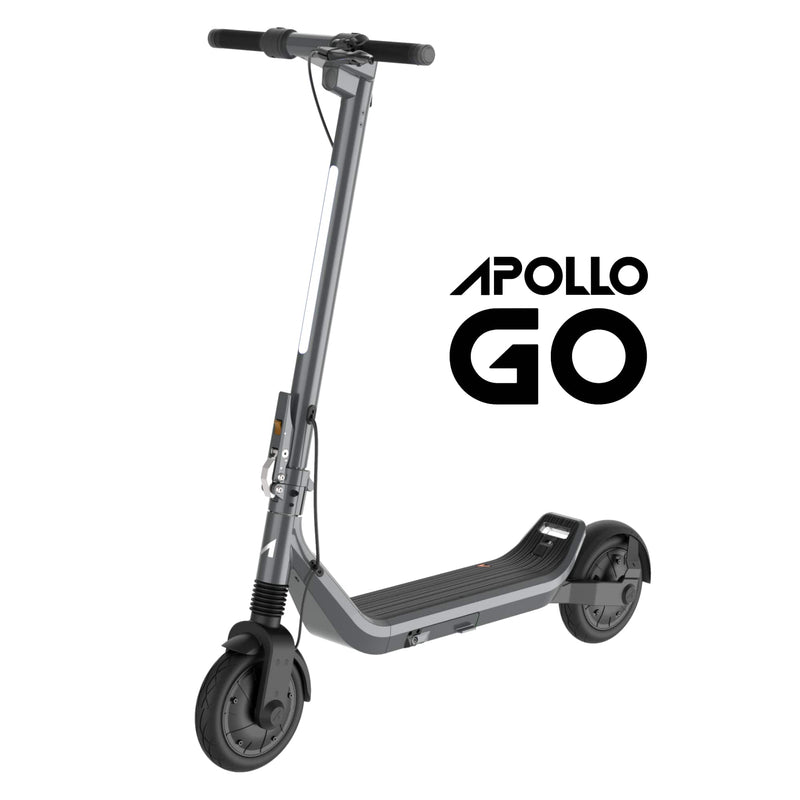 Apollo - Go Premium Dual-Motor Electric Scooter w/40 mi Max Operating Range  28 mph Max Speed - Space Gray