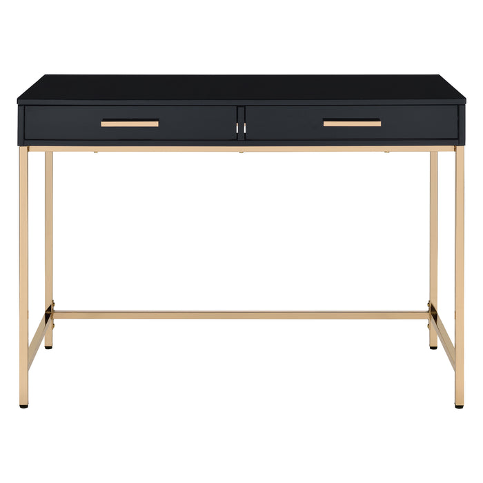 OSP Home Furnishings - Alios Desk - Black/Rose Gold