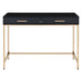 OSP Home Furnishings - Alios Desk - Black/Rose Gold