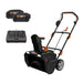 WORX - 40V 20" Cordless Snow Blower w/ Brushless Motor  Power Share WG471 (2 x 4.0 Ah Batteries  Fast Charger Included) - Black