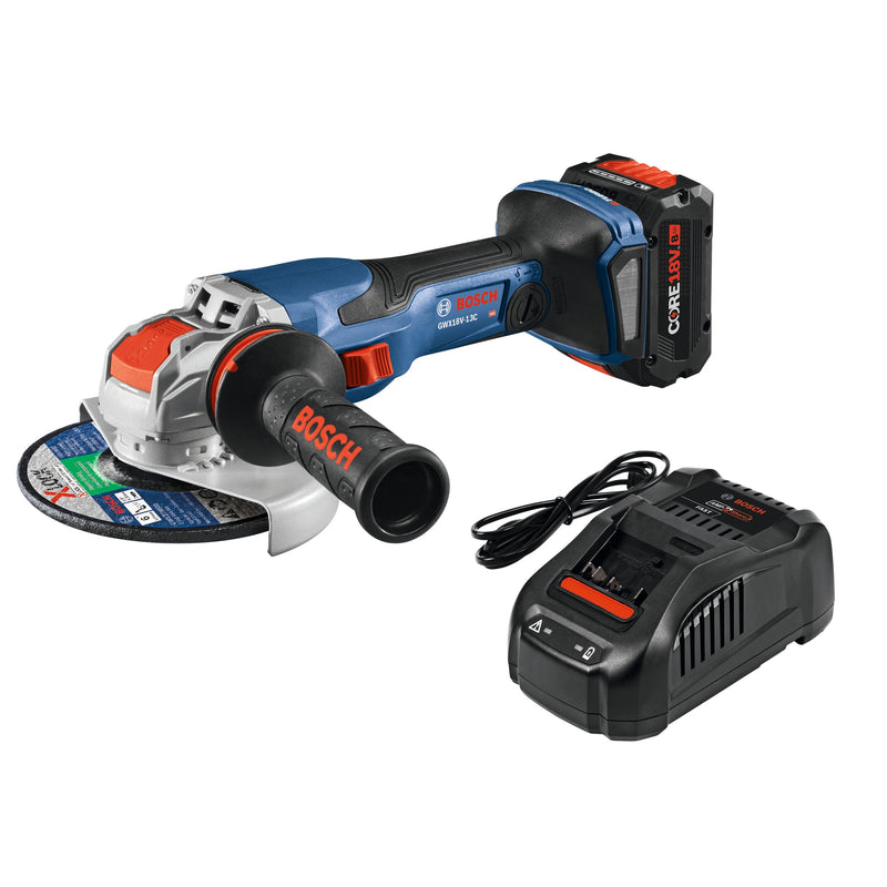 Bosch PROFACTOR X-LOCK 6-in 18-volt 8-Amp Sliding Switch Brushless Cordless Angle grinder