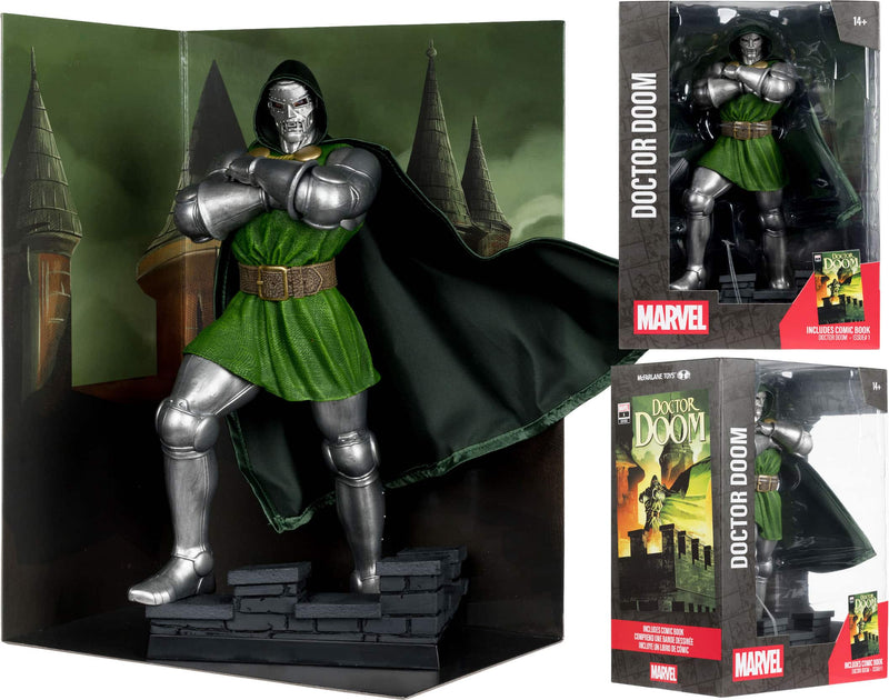 McFarlane Toys - Marvel Doctor Doom 16th Scale Collectible (Doctor Doom 1) 11" Figure