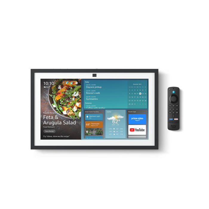 Amazon - Echo Show 15  HD smart kitchen TV for home organization with Alexa - Black