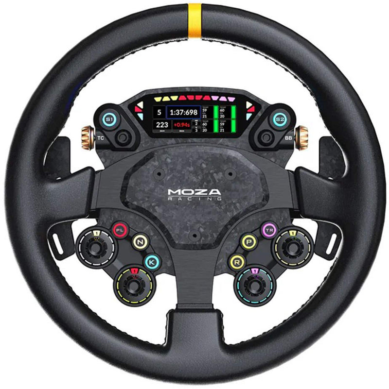Moza Racing - CS Pro Sim Racing Steering Wheel for Windows - Black