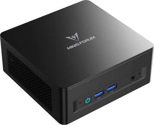 Minisforum - UM760 Slim Mini PC - AMD Ryzen 5 7640HS - 16GB RAM 512 GB SSD Storage - Black