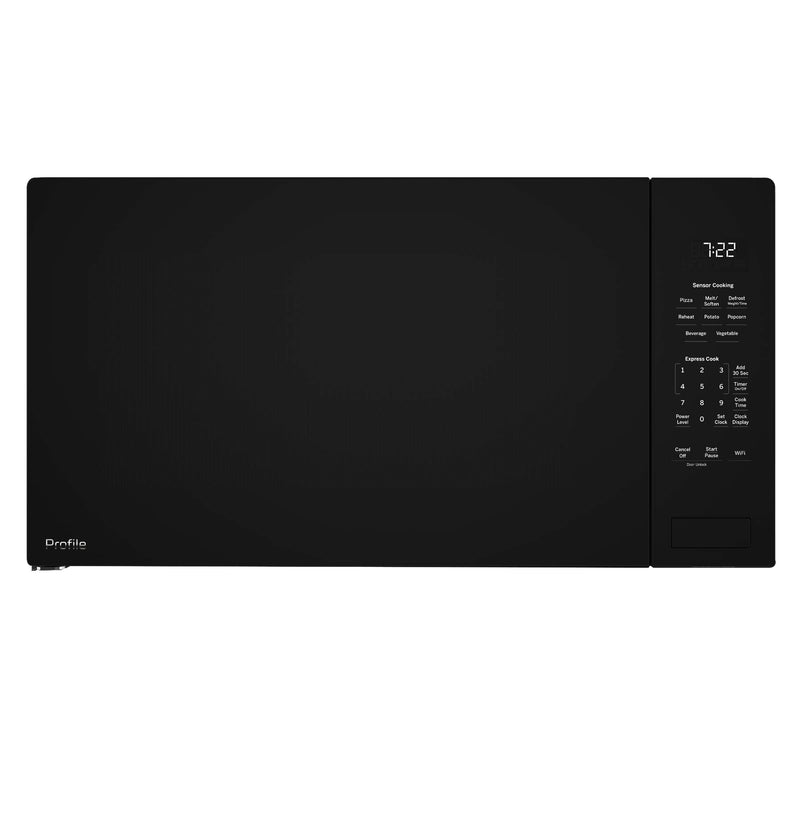 GE Profile - 2.2 Cu. Ft. Built-In Microwave with Sensor Cooking and Glass Touch Controls - Black