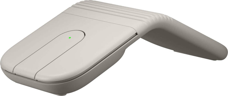 Logitech - Mobi Fold Ultra-Portable Travel Bluetooth Mouse with Touch Scroll and Quiet Clicks - Wireless - Sand
