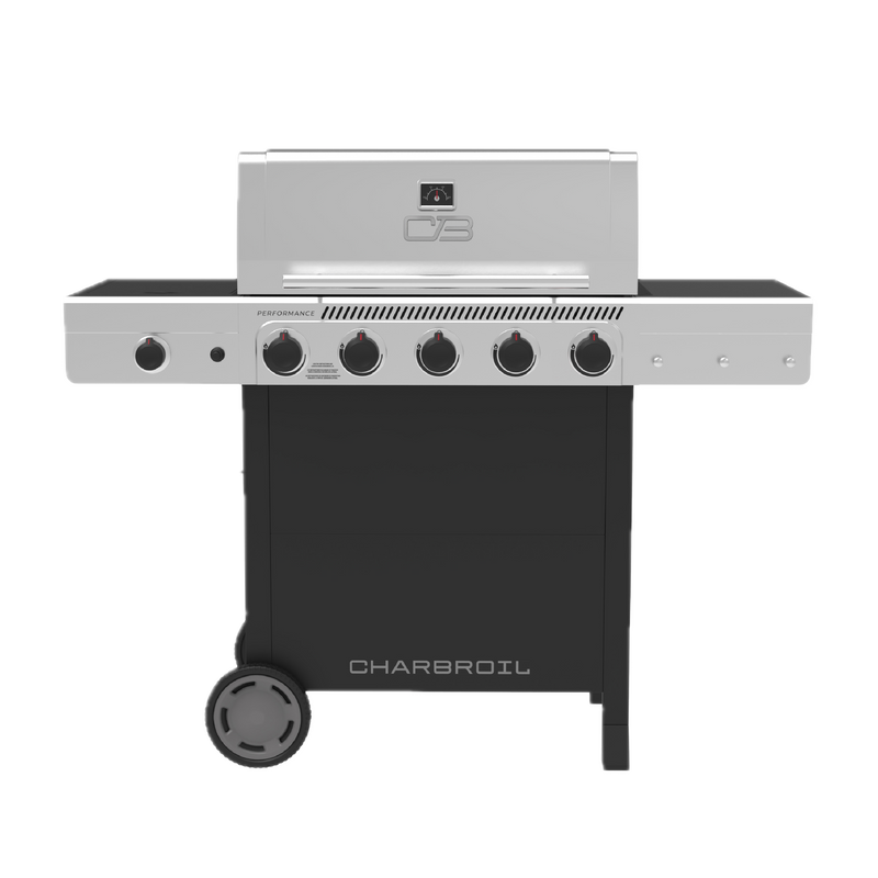 Charbroil Performance Series Black and Silver 5 -Burner Liquid Propane Gas Grill 1 -Side Burner
