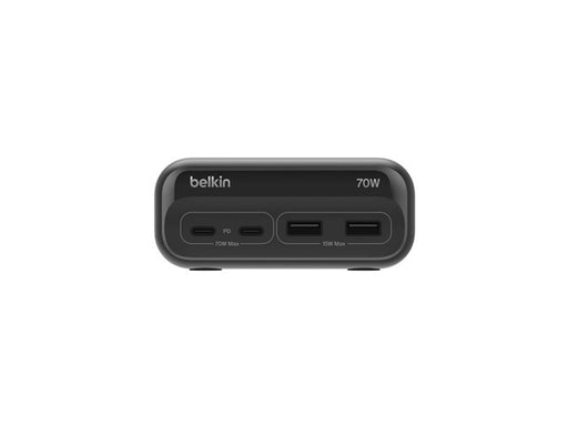 Belkin - 3-Outlet Charging Station USB-A and USB-C ports up to 70W Power Delivery for iPhone Apple Watch iPad MacBook - Black