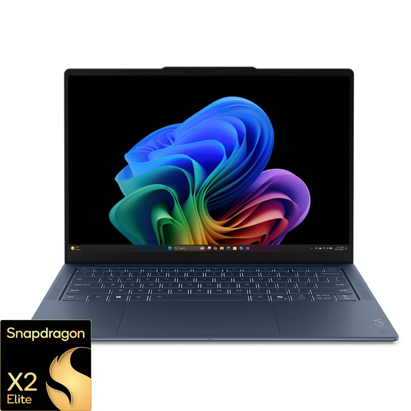 Lenovo - Yoga Slim 7x 14" 2K OLED Touchscreen Laptop - Snapdragon X2 Elite X2E-80-100 2026 - 16GB Memory- 1TB Storage - Cosmic Blue