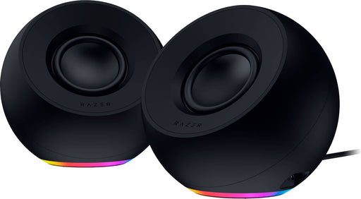 Razer - Mako X 2.0 RGB Desktop Speakers with Chroma RGB Underglow and 7.1 Surround Sound - Black