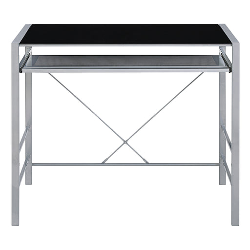 OSP Home Furnishings - Zephyr Computer Desk - Black/Silver