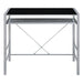 OSP Home Furnishings - Zephyr Computer Desk - Black/Silver