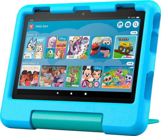 Amazon - Fire HD 8 Kids tablet ages 3-7  3GB memory 13-hr battery 32GB (2024 release) - Blue