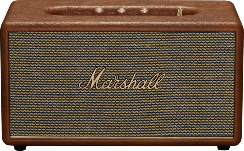 Marshall - Stanmore III Bluetooth Home Speaker with Bass / Treble / Volume Controls and 3.5 mm Auxiliary / RCA Inputs - Brown
