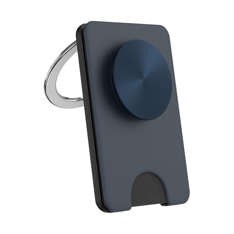 PopSockets - MagSafe Kick-Out Wallet Grip  Adjustable Stand for Cell Phones - Navy
