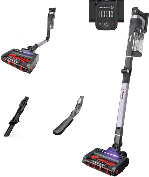 Shark - Stratos MultiFLEX Cordless Stick Vacuum with Clean Sense IQ and Odor Neutralizer DuoClean Powerfins HairPro - Ash Purple