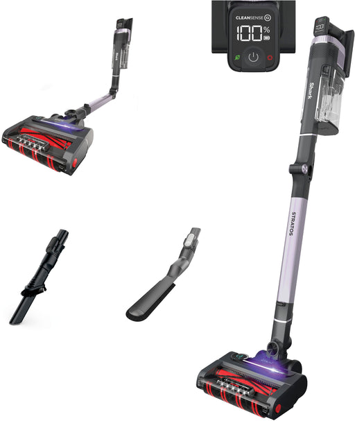 Shark - Stratos MultiFLEX Cordless Stick Vacuum with Clean Sense IQ and Odor Neutralizer Up to 40 min Runtime - Ash Purple