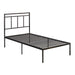 Sauder - Cannery Bridge Twin Metal Platform Bed w/Headboard - Bronze