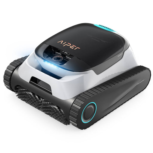 Aiper - Scuba N1 Plus Robotic Pool Cleaner with MicroMesh Filtration for In-Ground Pools Caterpillar Treads and Mobile App - White