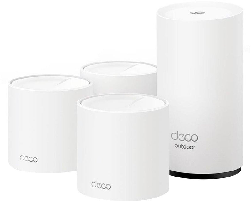 TP-Link - Deco AX5400 Wi-Fi 6 Indoor/Outdoor Whole Home Mesh System 4-Pack (Deco XM73) - White