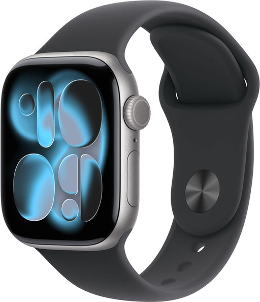 Apple Watch Series 11 (GPS+Cellular) 42mm Aluminum Case with Black Sport Band - S/M - Space Gray - (2025)