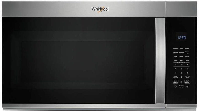 Whirlpool - 1.9 Cu. Ft. Over-the-Range Microwave with Sensor Cooking and Non-Stick Interior - Stainless Steel