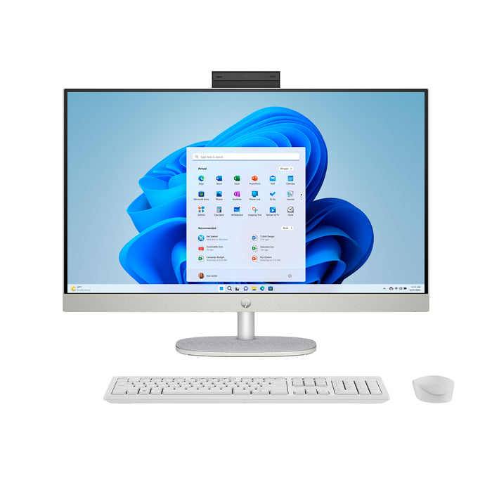 HP - 27" Full HD Touch-Screen All-in-One with Adjustable Height - Intel Core Ultra 7 - 16GB Memory - 1TB SSD - Shell White