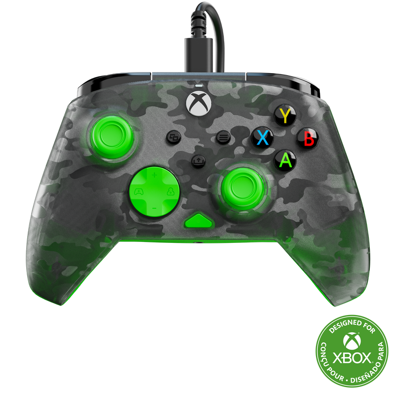 Turtle Beach - Rematch Core Wired Gaming Controller for Xbox Series XS Xbox One  Windows 10/11 PC - Ghost Black Camo/Green