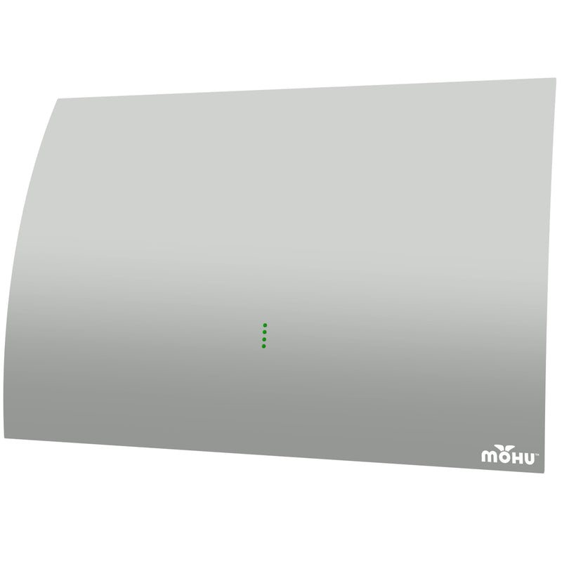 Mohu - Gateway Plus Amplified Indoor HDTV Antenna 60-mile Range - Gray