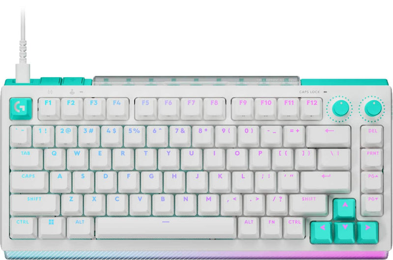 Logitech - G512 X 75 Tenkeyless DUAL SWAP Hot-Swappable TMR Analog / Mechanical Gaming Keyboard for PC Mac with LIGHTSYNC RGB - White