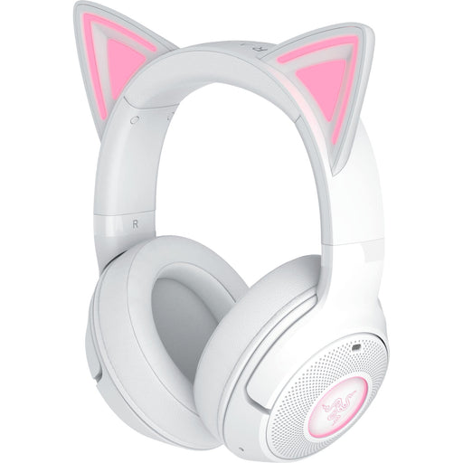 Razer - Kraken Kitty V2  Wireless Gaming Headset for PC Mac Mobile and Tablet - White