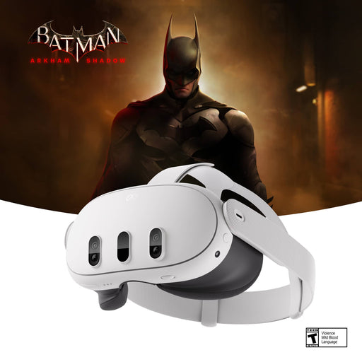 Meta Quest 3 512GB — The Most Powerful Quest — Ultimate Mixed Reality Experiences — Get Batman Arkham Shadow - White