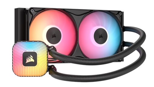 CORSAIR - NAUTILUS II 240 RS ARGB Liquid CPU Cooler  Vibrant ARGB FlowDrive 2S Pump RS II ARGB Uni Frame Fans 240mm Radiator - Black