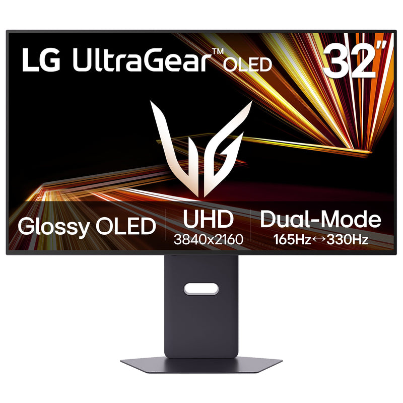LG - UltraGear 32" OLED Dual Mode (4K UHD 165Hz FHD 330Hz) 0.03ms G-Sync/FreeSync Premium Pro Gaming Monitor with - Black