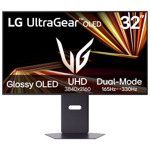 LG - UltraGear 32" OLED Dual Mode (4K UHD 165Hz FHD 330Hz) 0.03ms G-Sync/FreeSync Premium Pro Gaming Monitor with - Black