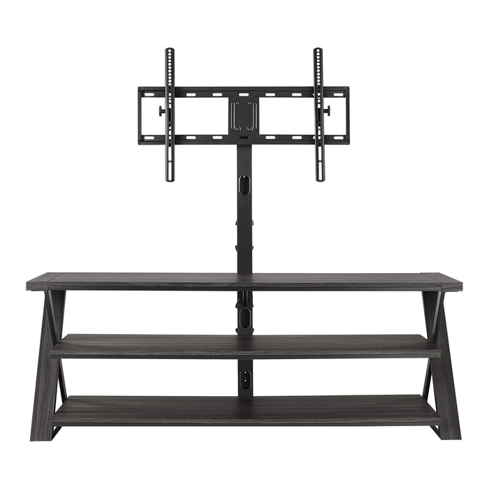 Insignia - 3-in-1 TV Stand for Most TVs Up to 70 - Charcoal Gray