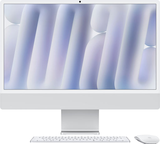 Apple - iMac 24-inch All-in-One - M4 chip - Built for Apple Intelligence - 10 Core CPU - 10 Core GPU - 24GB Memory - 512GB SSD - Silver