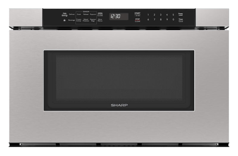 Sharp - 1.2 cu ft 950W Drawer Microwave With Sensor Cooking - Stainless Steel