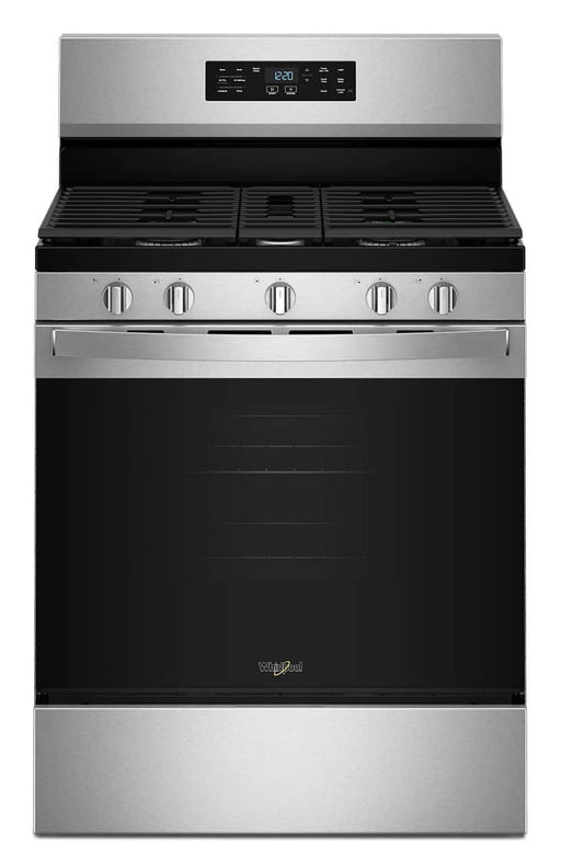 Whirlpool - 5.0 Cu. Ft. Freestanding Gas Convection Range with Air Cooking Technology and Steam Clean - Stainless Steel