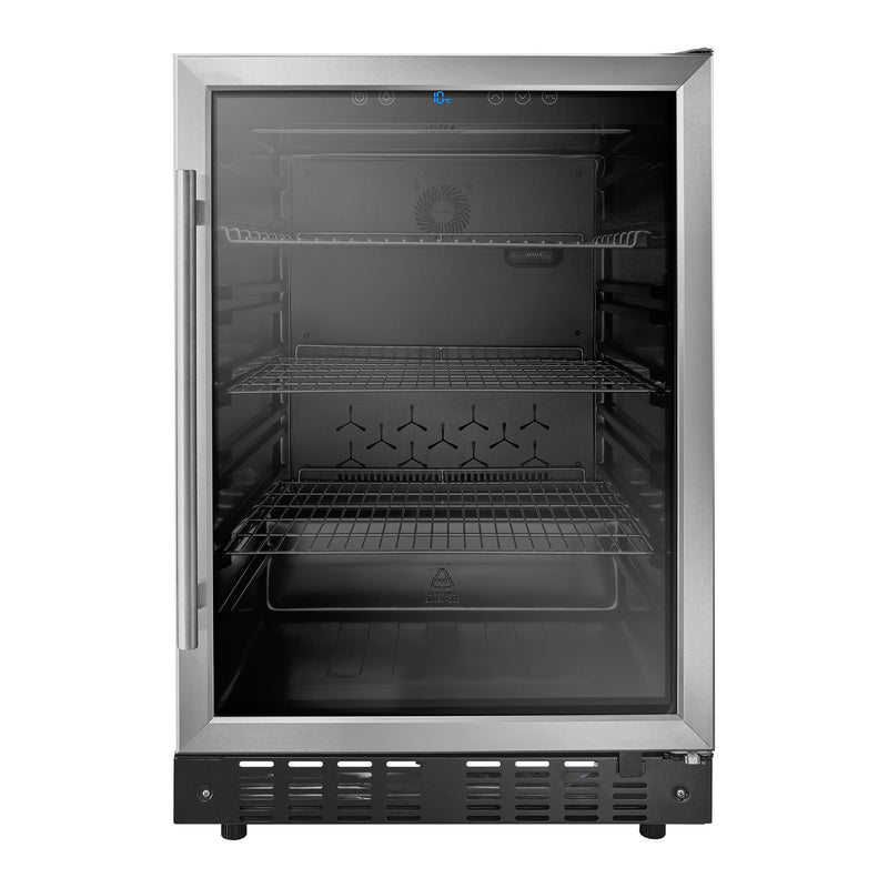 Insignia - 165-Can Built-In Beverage Cooler - Stainless Steel