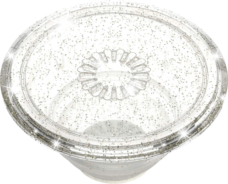 PopSockets - PopTop Swappable Universal Grip for Cell Phones TOP ONLY Compatible with Any PopGrip Base - Clear Glitter