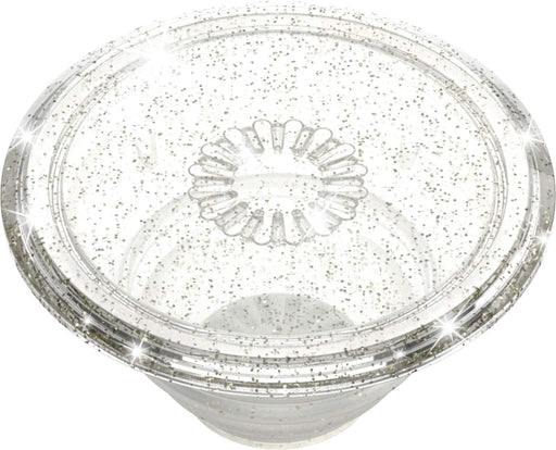 PopSockets - PopTop Swappable Universal Grip for Cell Phones TOP ONLY Compatible with Any PopGrip Base - Clear Glitter